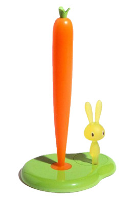 bunny & carrot paper towel holder
