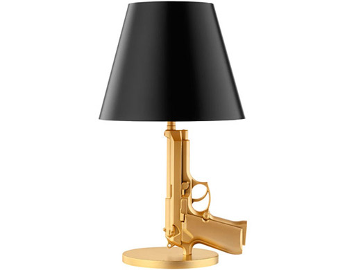 bedside gun lamp