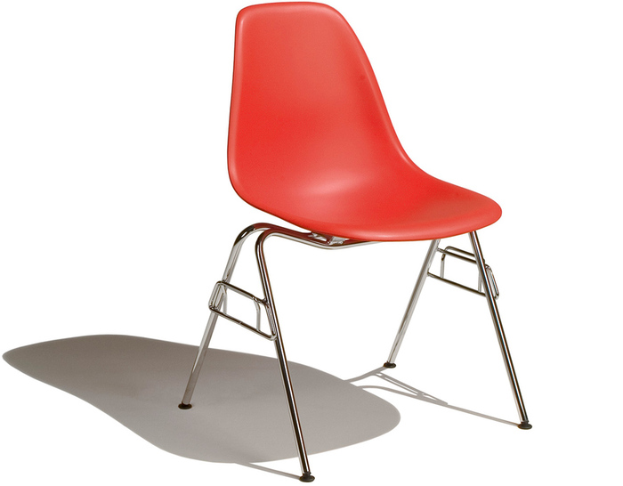 eames molded plastic stacking chair