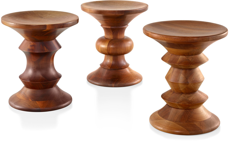 eames® walnut stools