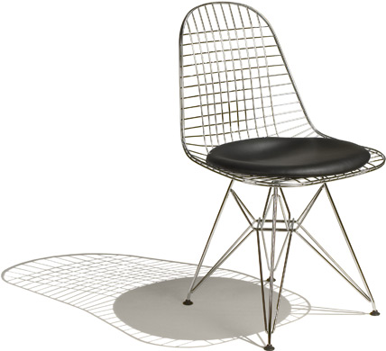 eames wire chair - with seat pad
