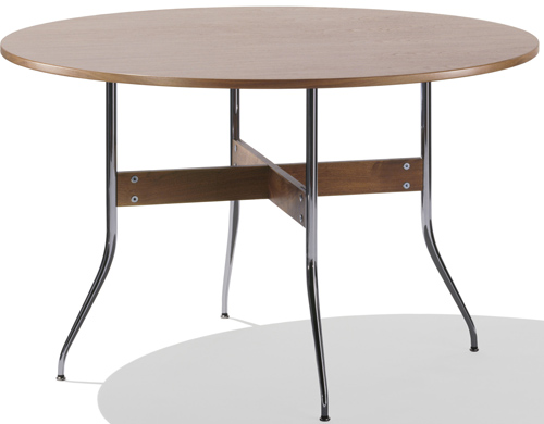 nelson swag leg dining table - round