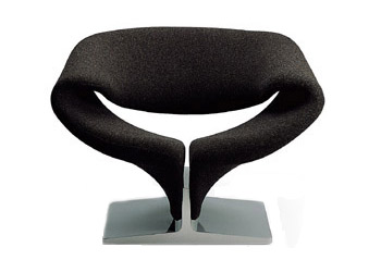 ribbon chair & ottoman