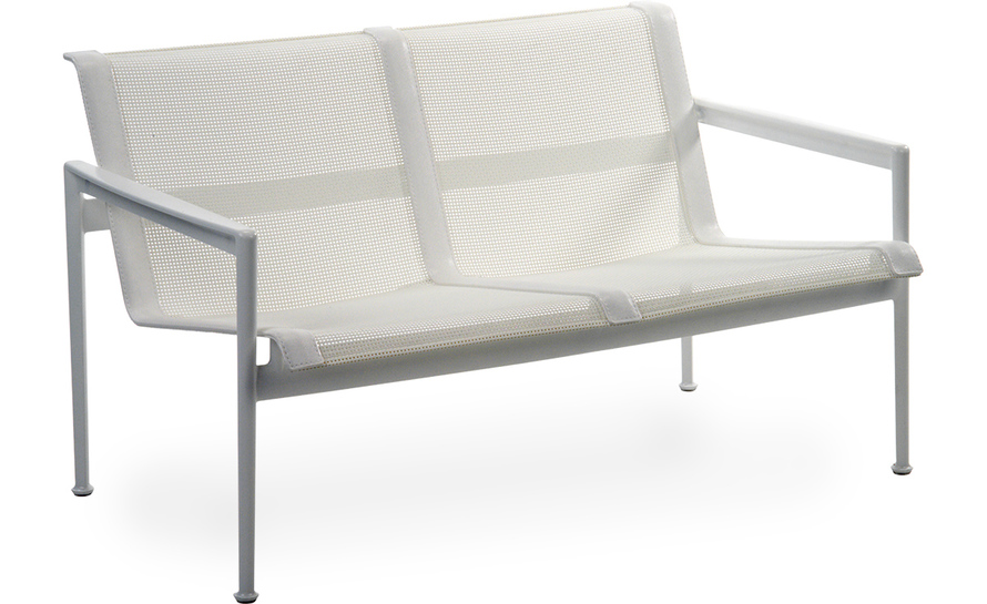 schultz 1966 two seat lounge chair with arms