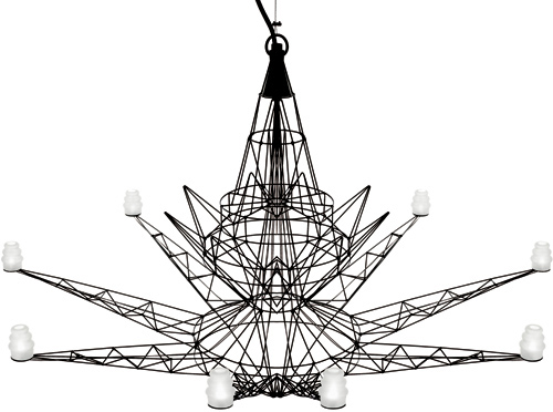 lightweight suspension lamp