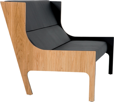 bergere sofa - oak