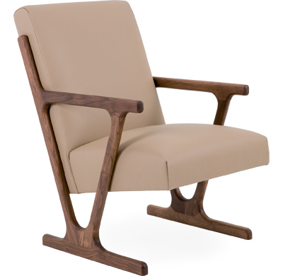 woody lounge chair - oak