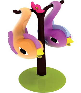 paradise birds, salt & pepper set
