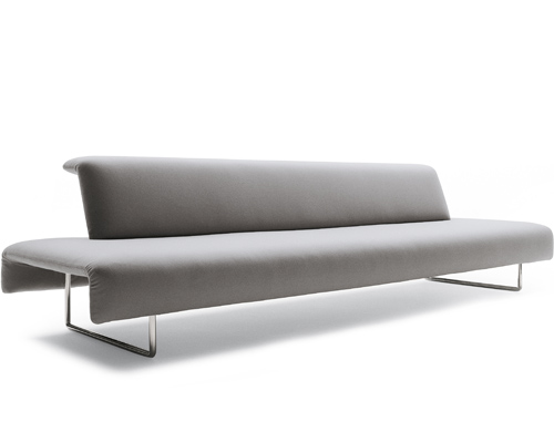 medium cloud bench with back