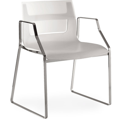 otto - flat steel sled base with armrests