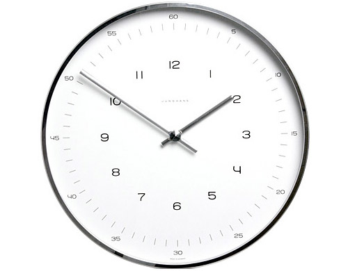 max bill wall clock with numbers