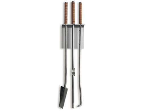 wall-mounted fireside tools