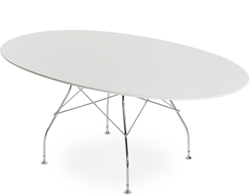 glossy table - oval