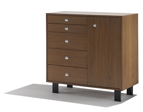 nelson basic cabinet - 5 drawers with door