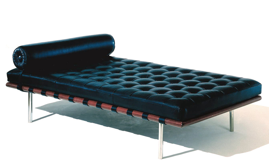 barcelona couch - black straps