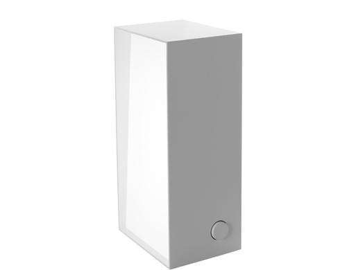 bright white table lamp