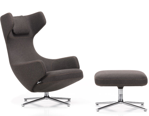 grand repos lounge chair & ottoman