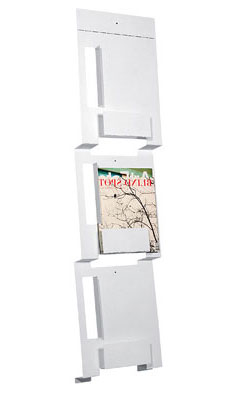 blu dot 2d:3d wall mount magazine rack