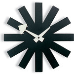 asterisk clock - black