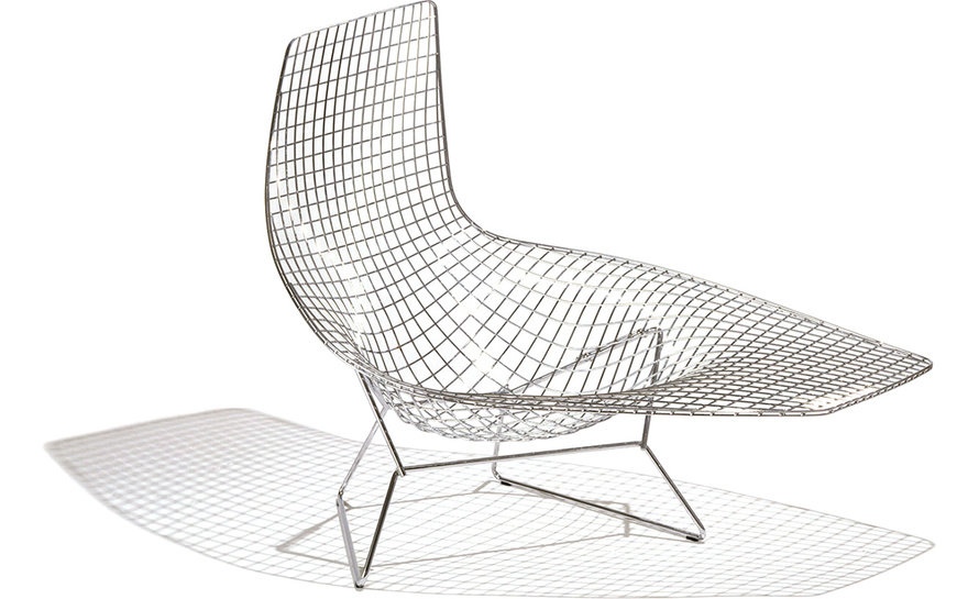 bertoia asymmetric chaise lounge