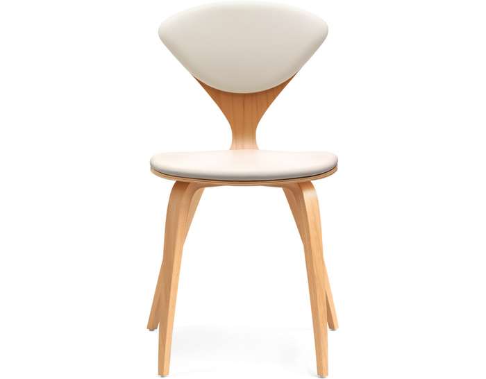 cherner side chair with upholstered seat & back
