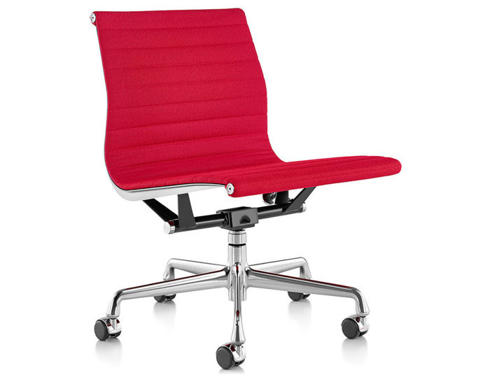 eames aluminum group management chair with no arms