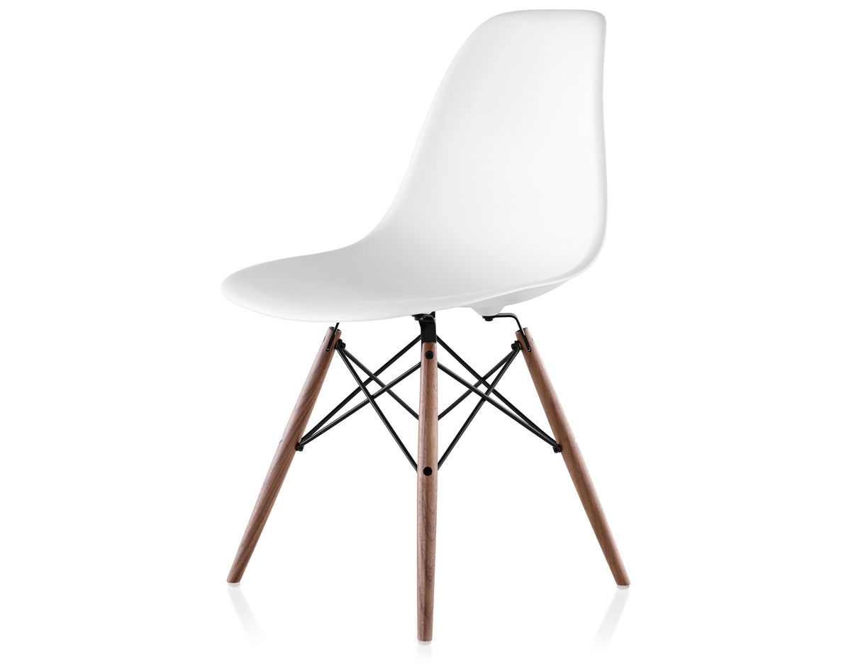 Eames Molded Plastic Side Chair With Dowel Base Hivemodern Com
