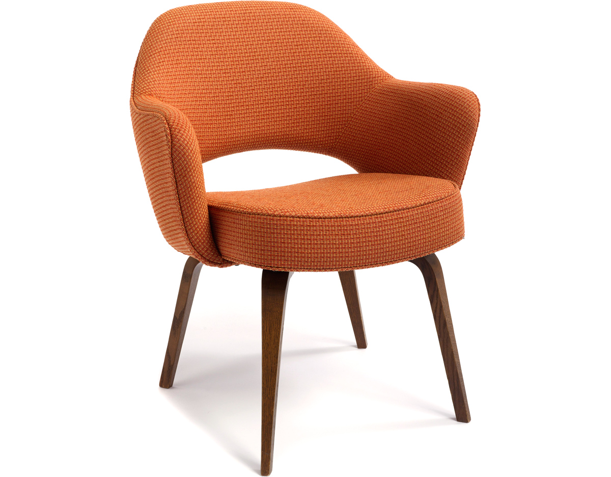 Saarinen Executive Arm Chair With Wood Legs Hivemodern Com