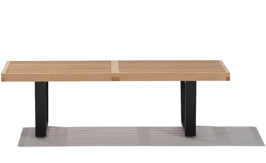 george nelson platform bench with wood base