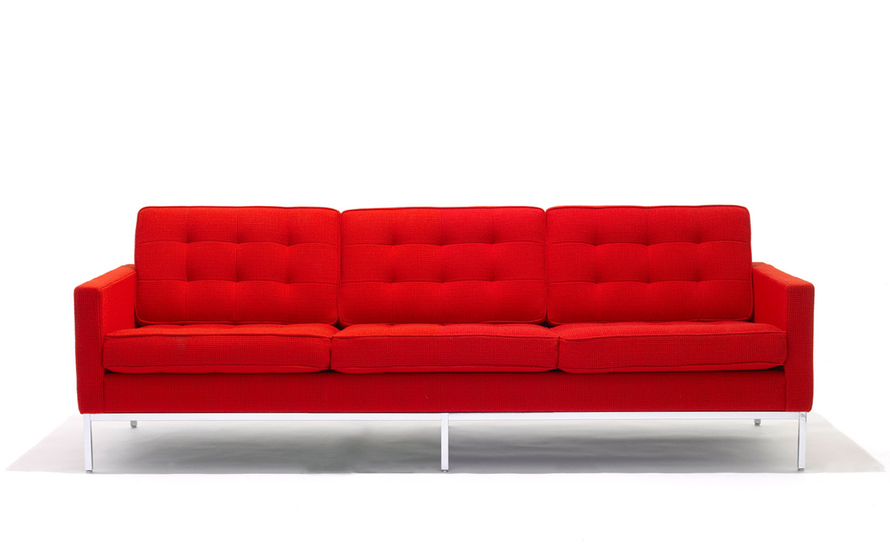 florence knoll 3 seat sofa