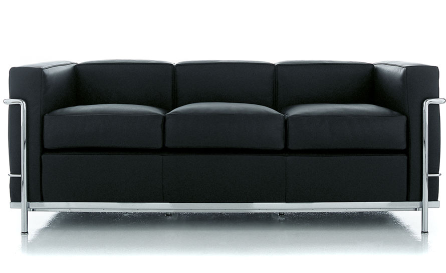 le corbusier lc2 3 seat sofa