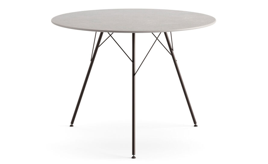 leaf round dining table