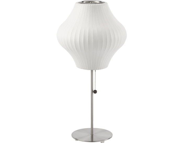 nelson lotus table lamp pear