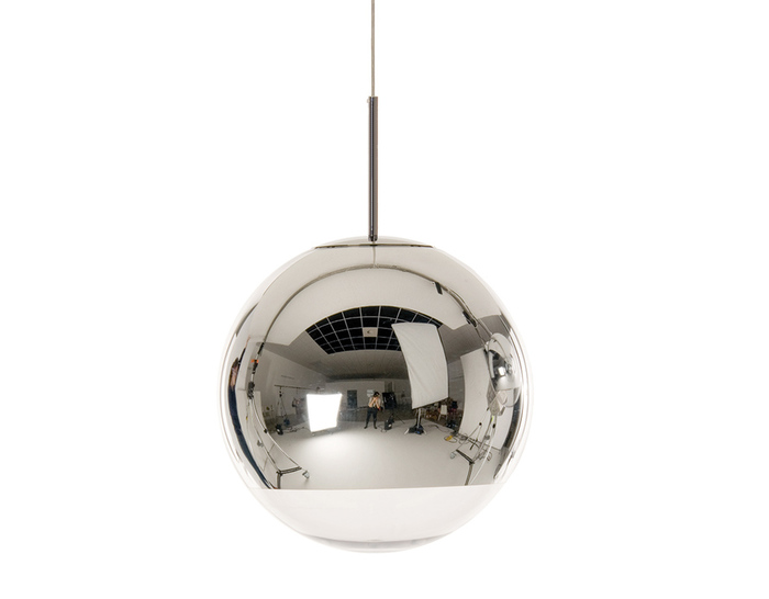 mirror ball led pendant light