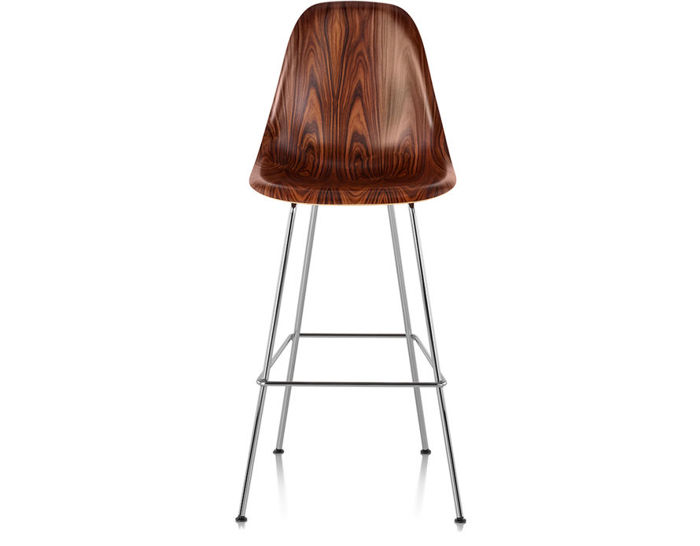eames molded wood stool