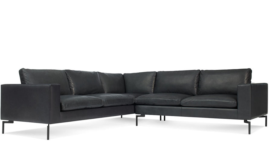new standard small sectional leather sofa