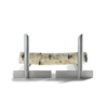 two-piece andiron