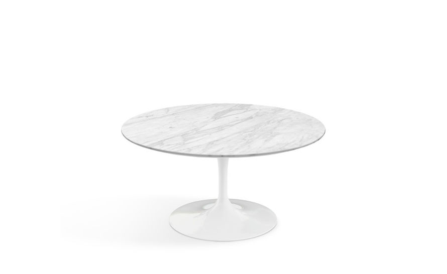 Saarinen Coffee Table Carrara Marble  hivemodern.com