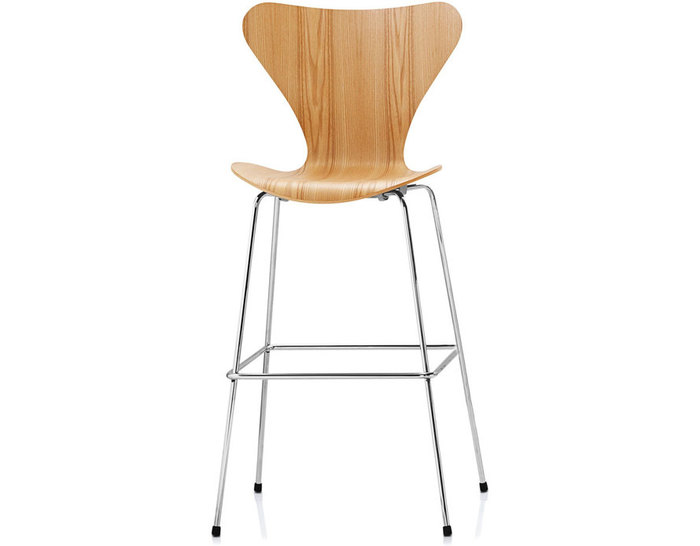 series 7 stool wood veneer