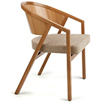 shelton mindel arm chair with upholstered seat