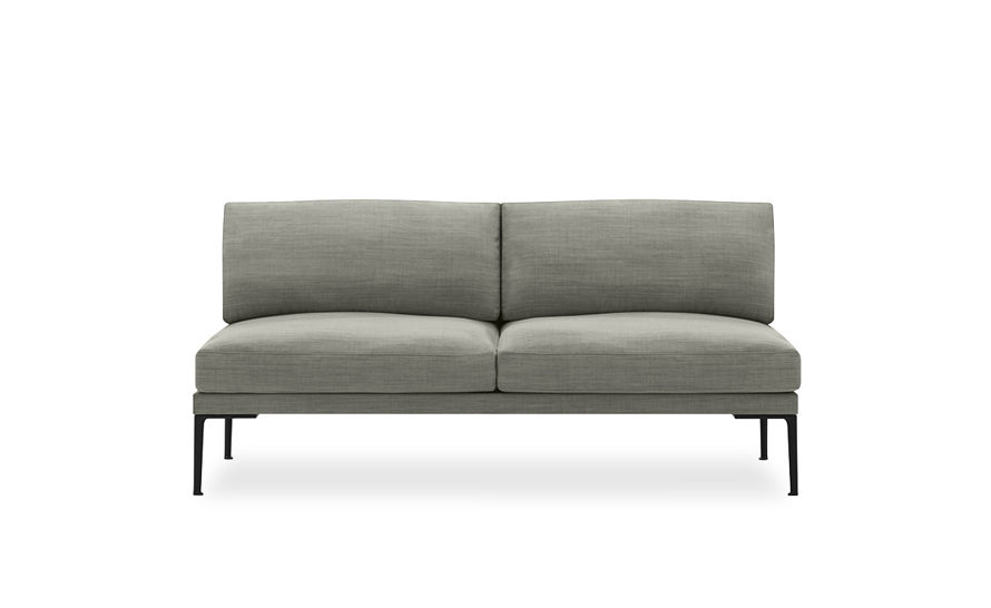 steeve two seat sofa without arms