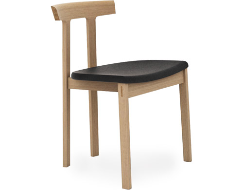 torii chair with upholstered seat