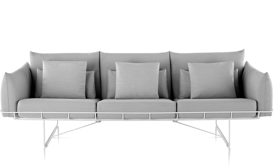 wireframe 3-seat sofa
