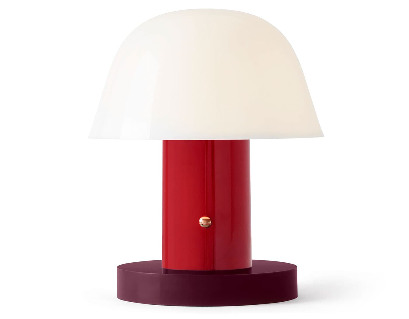 Setago Portable Table Lamp, maroon/grape