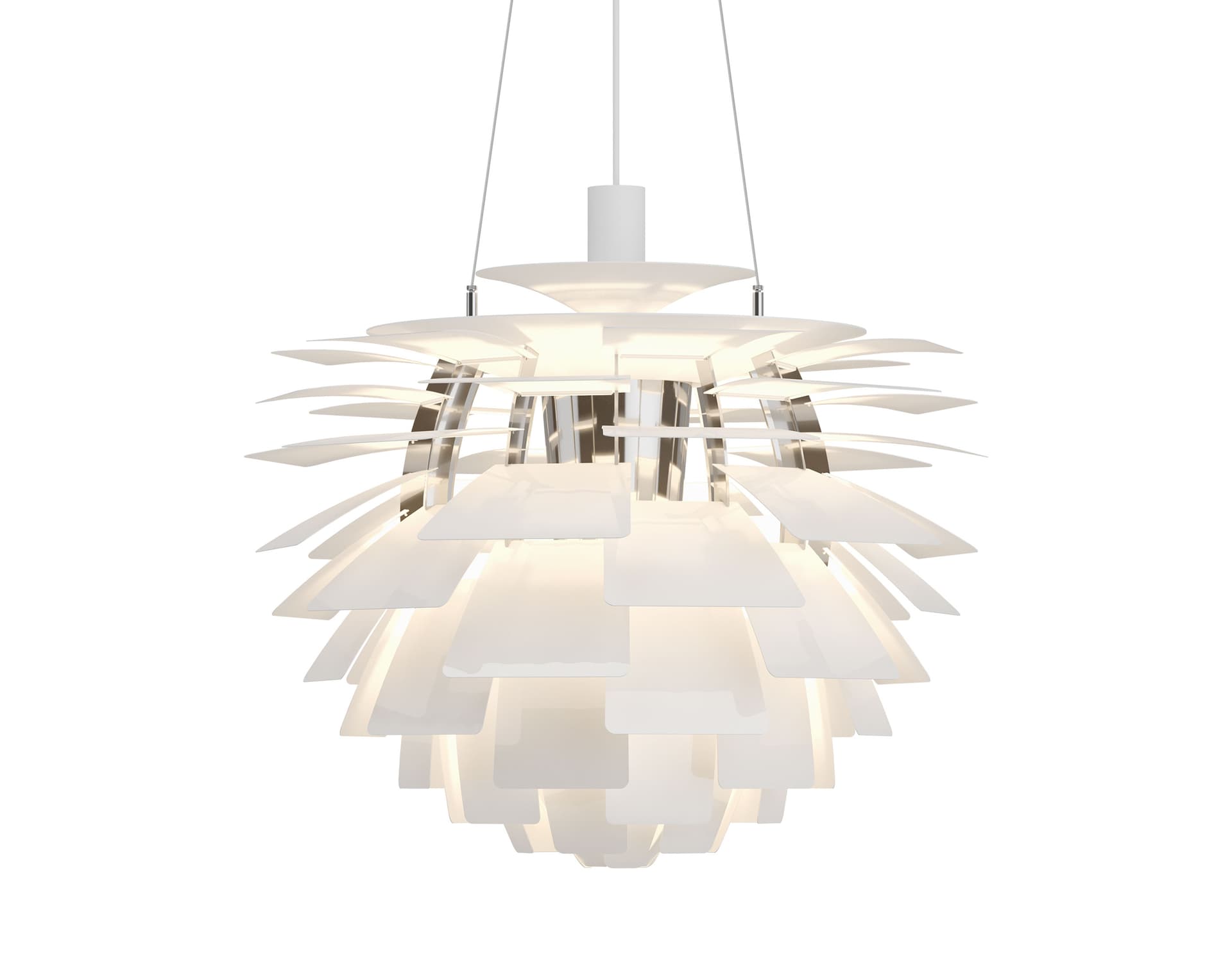 ph artichoke pendant lamp / medium / 23.6" dia. / white / 2700K