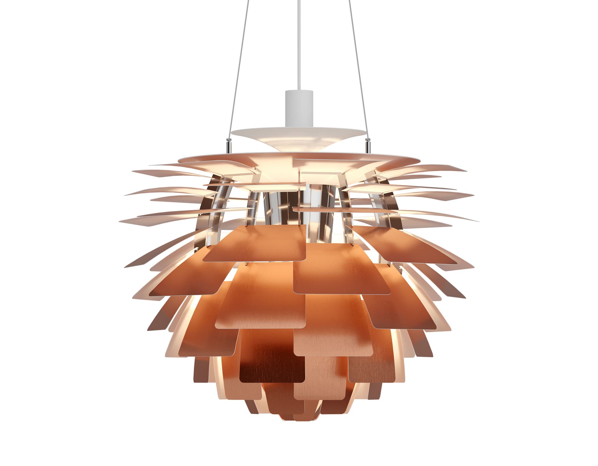 ph artichoke pendant lamp / medium / 23.6" dia. / copper / 3000K