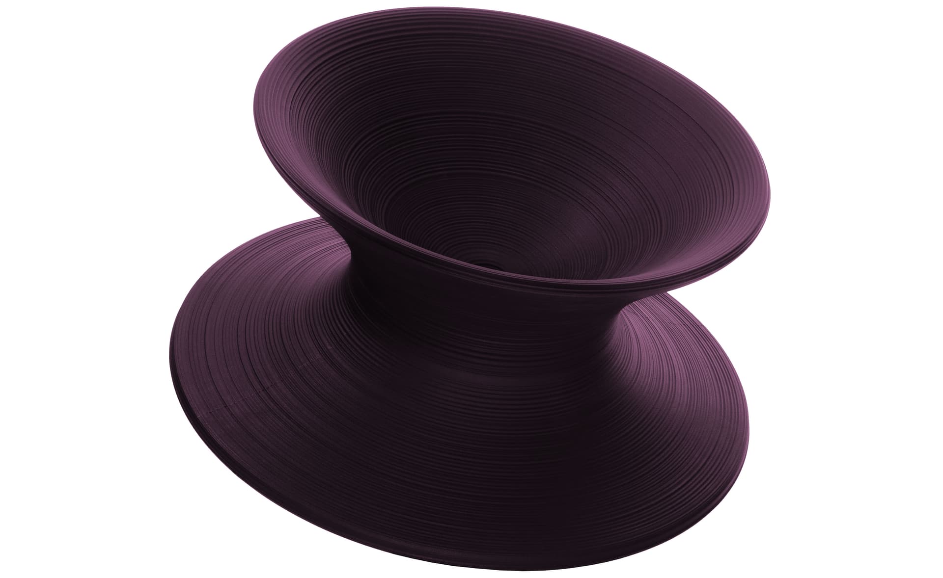 magis spun chair / dark purple
