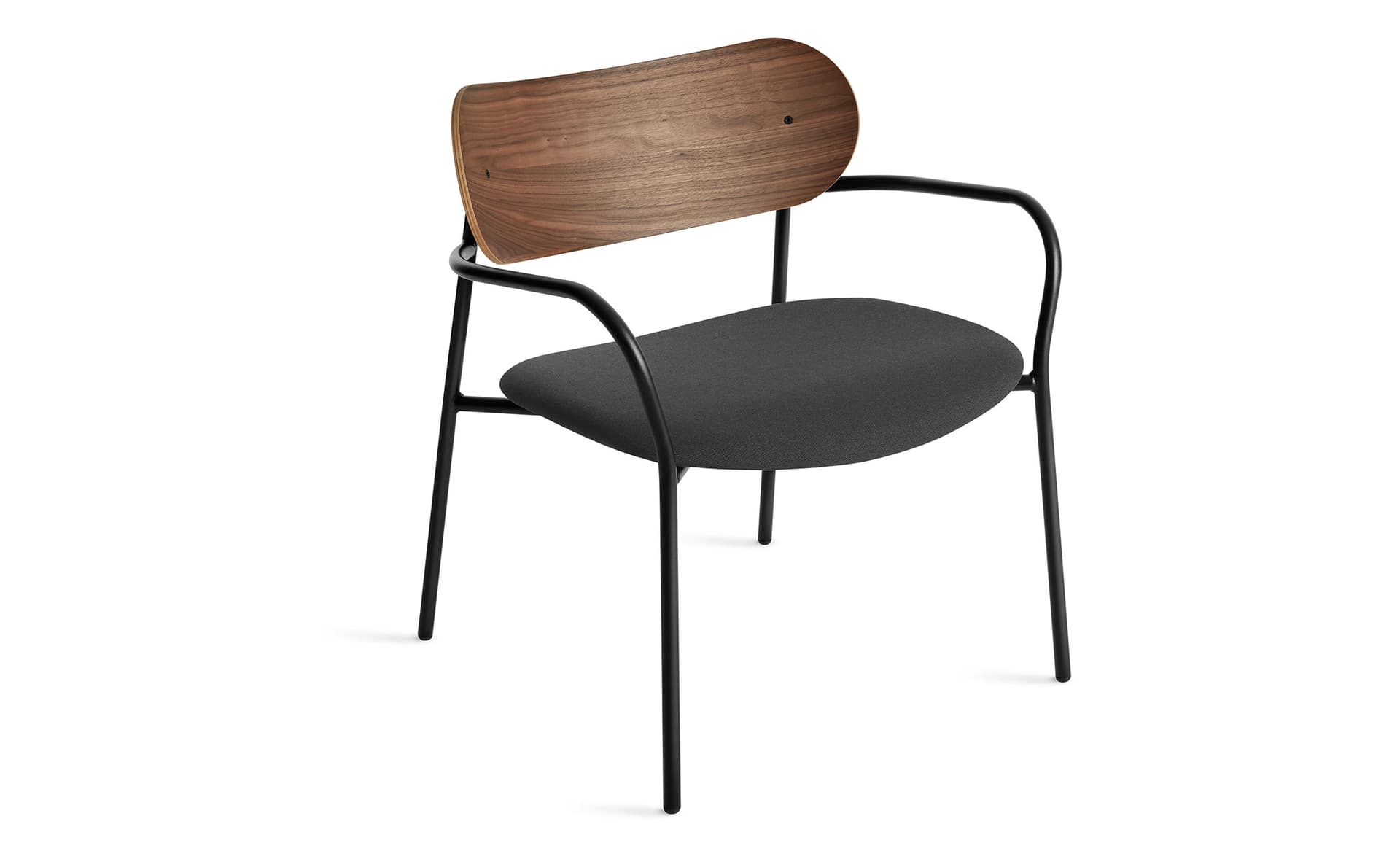 sidebyside lounge chair / walnut / meld panda