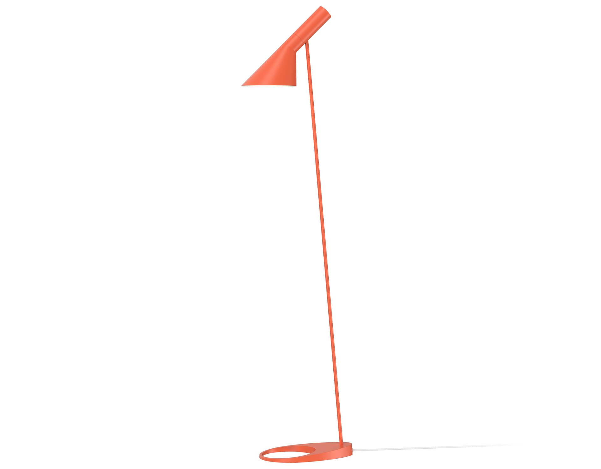 arne jacobsen floor lamp / electric orange
