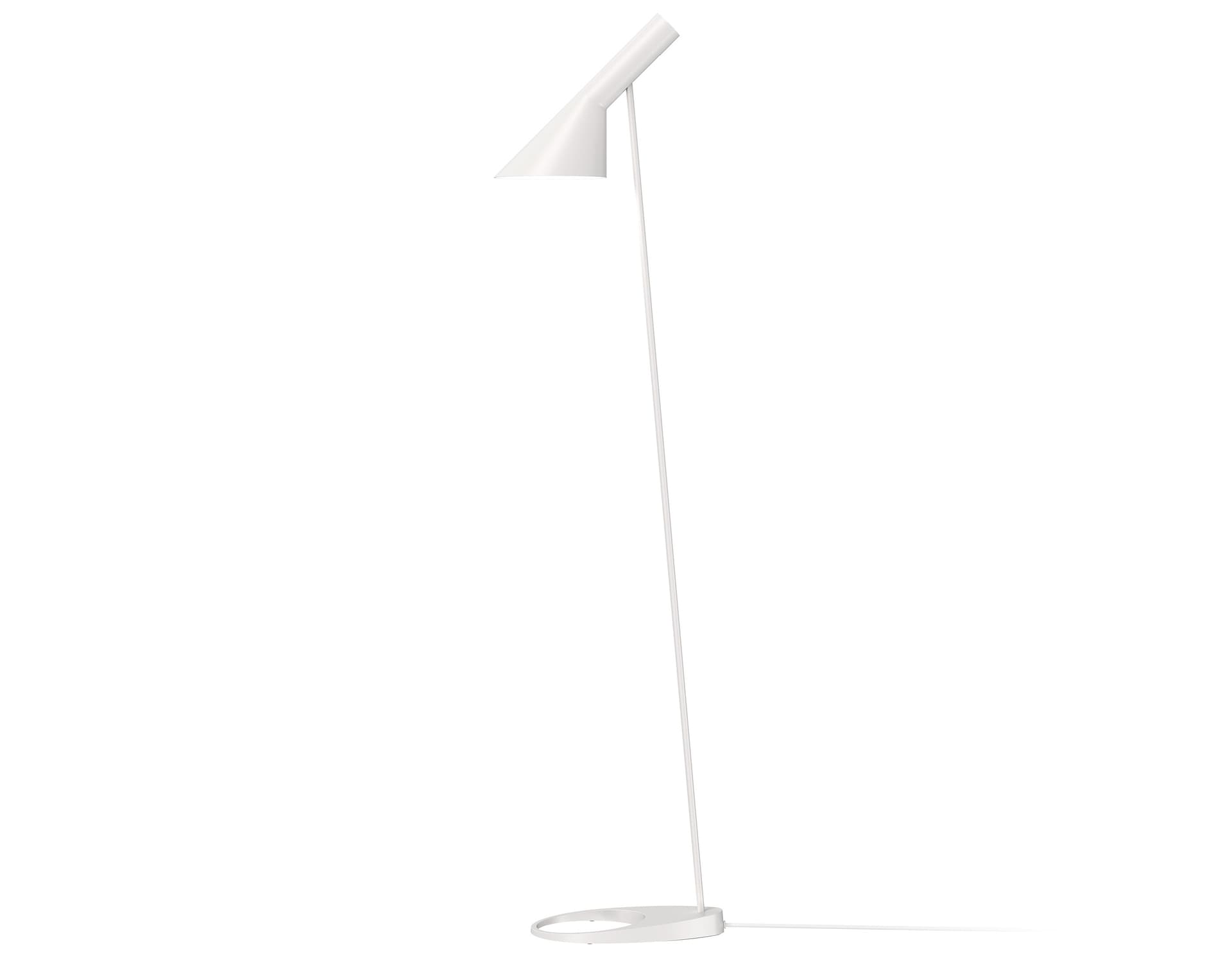 arne jacobsen floor lamp / white